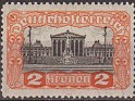 Austria - 1919 - Arquitectura - 2 Kronen - Multicolor - Austria, Architecture - Scott 219 - Building of Parliament - 0